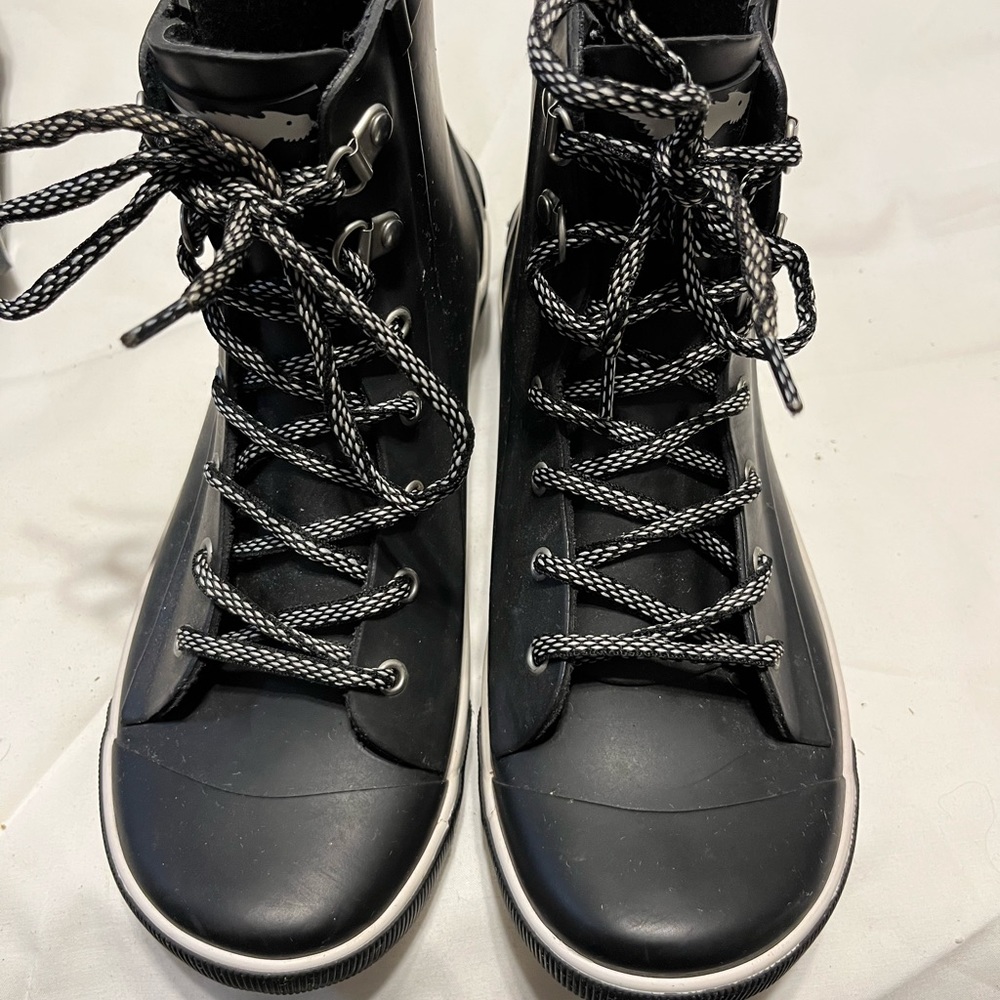 Black & White Rain boots